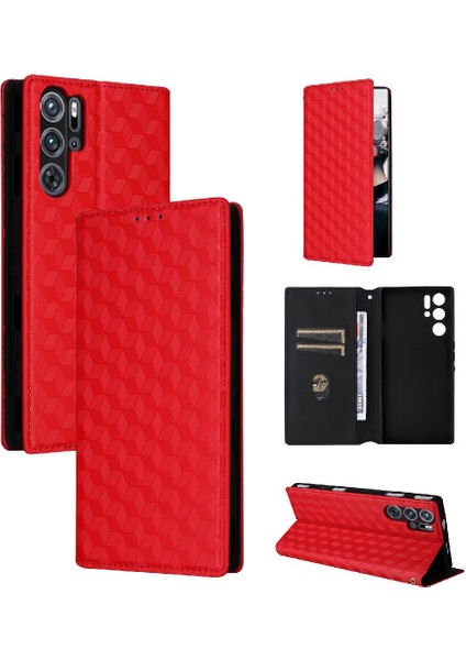Nubia Kırmızı Sihirli 9 Pro Artı Kart Yuvaları Için Kılıf Tutucu Cüzdan Manyetik Pu (Yurt Dışından)