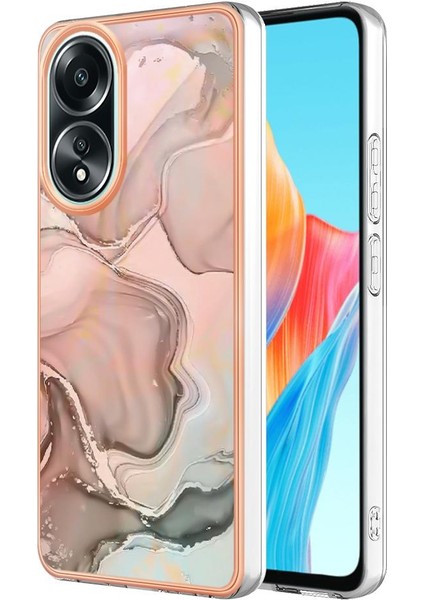 Oppo With 4g Tampon Tpu Silikon Darbeye Dayanıklı Mermer ile Uyumlu (Yurt Dışından)