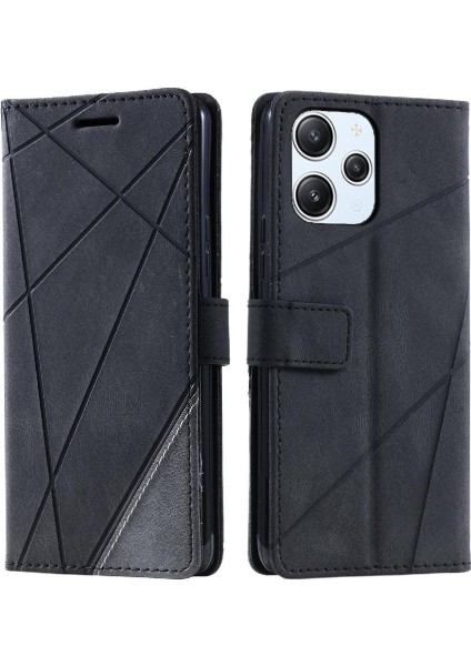 Xiaomi Redmi Için 12 4g Pu Deri Darbeye Cüzdan Çevir Folio Kart (Yurt Dışından)