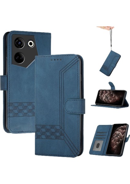 Kullanışlı Stand Pu ile Tecno Camon 20/20 Pro 4g Kılıf Cüzdan ile Uyumlu (Yurt Dışından)