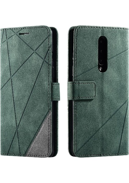 Oneplus 8 Için Kılıf Pu Deri Manyetik Cüzdan Flip Folio Kart Tutucu (Yurt Dışından)