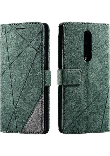 Oneplus 8 Için Kılıf Pu Deri Manyetik Cüzdan Flip Folio Kart Tutucu (Yurt Dışından) modelleri