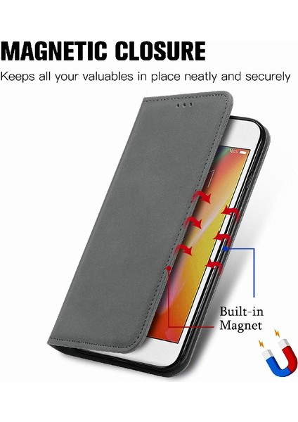 Apple iPhone 8 / 7 / 6 Için Kılıf Cüzdan Deri Kılıf Kapak Çevirin Darbeye (Yurt Dışından)