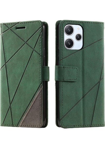 Xiaomi Redmi Için 12 4g Pu Deri Darbeye Cüzdan Çevir Folio Kart (Yurt Dışından)