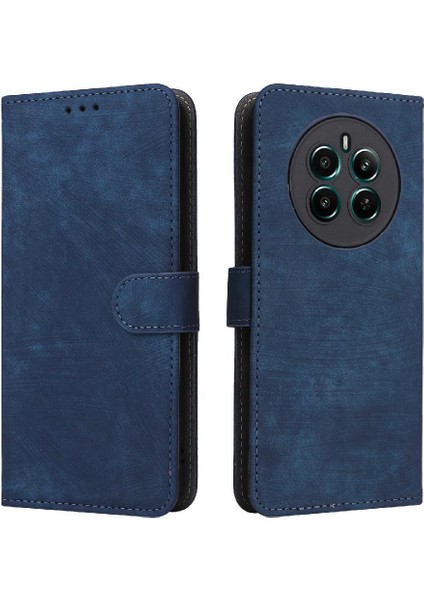 Realme 12 Artı/12 Flip Folio Cüzdan Pu Deri Rfıd Engelleme Için Kılıf (Yurt Dışından)