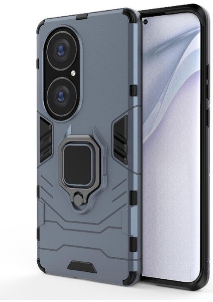 Huawei P50 Pro Askeri Damla Koruma Kickstand 360 &deg; Dönen (Yurt Dışından)