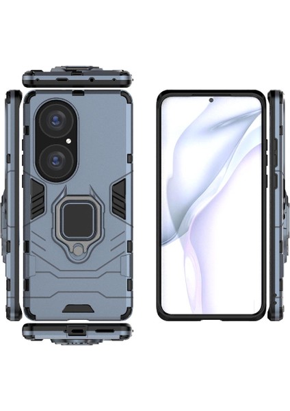Huawei P50 Pro Askeri Damla Koruma Kickstand 360 &deg; Dönen (Yurt Dışından) indirimleri