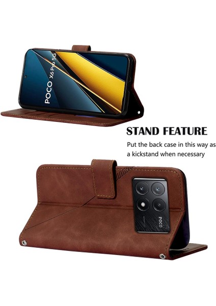 Xiaomi Poco X6 Pro 5g Flip Folio Kitap Koruyucu Cüzdan Kapak Pu (Yurt Dışından) indirimleri