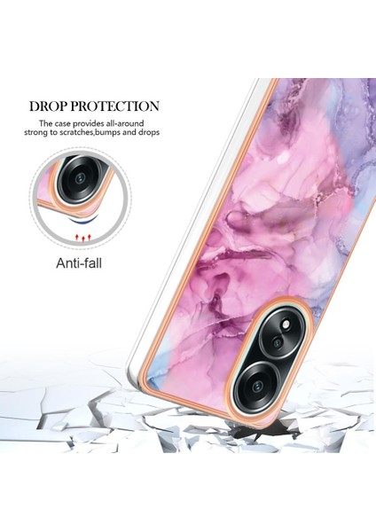 Oppo With 4g Tampon Tpu Silikon Darbeye Dayanıklı Mermer ile Uyumlu (Yurt Dışından) fırsatları