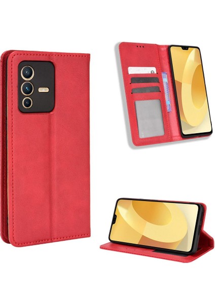Vivo V23 5g Cüzdan Pu Deri Manyetik Kapatma Için Kılıf (Yurt Dışından) fırsatları