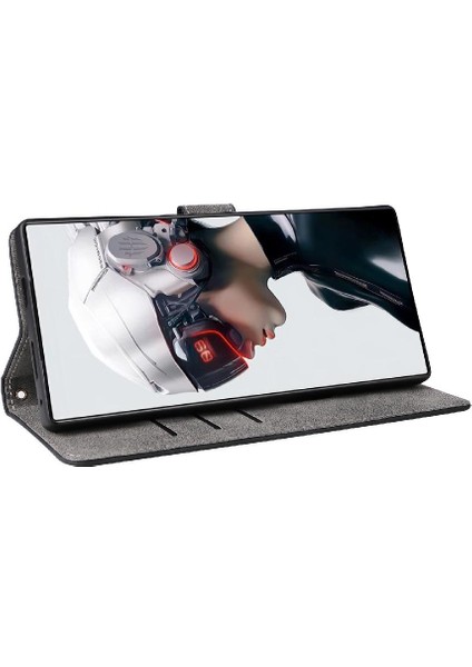 Zte Nubia Kırmızı Sihirli 9 Pro Artı Flip Folio Cüzdan Kart Yuvaları Kapak (Yurt Dışından)