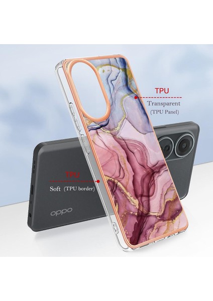 Oppo With 4g Tampon Tpu Silikon Darbeye Dayanıklı Mermer ile Uyumlu (Yurt Dışından) indirimleri