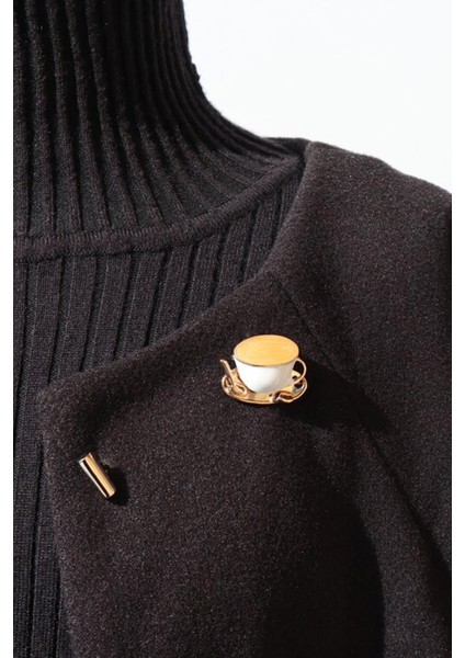 Mini Fincanda Kahve Yaka Iğnesi Broş fiyatları