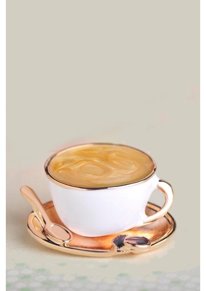 Mini Fincanda Kahve Yaka Iğnesi Broş modelleri