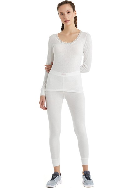 1268 BAYAN UZUN KOL LEVEL1 BEYAZ THERMAL fırsatları