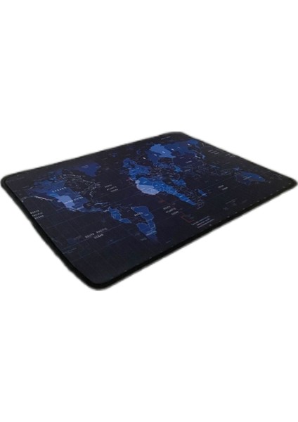 Mouse Pad Kaymaz Taban Pürüzsüz Üst Yüzey 25CMX32CM Küçük Boy Dünya Haritası Mouse Matı