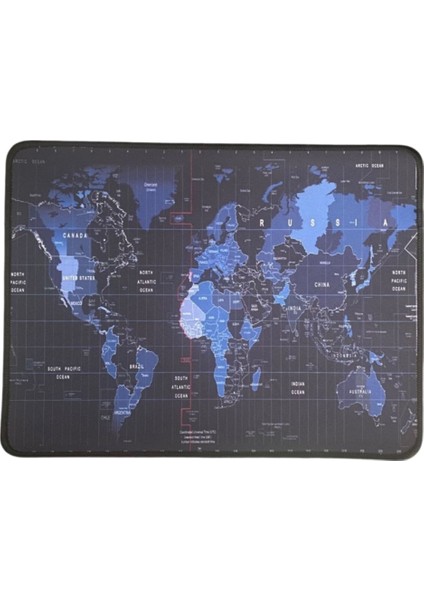 Mouse Pad Kaymaz Taban Pürüzsüz Üst Yüzey 25CMX32CM Küçük Boy Dünya Haritası Mouse Matı