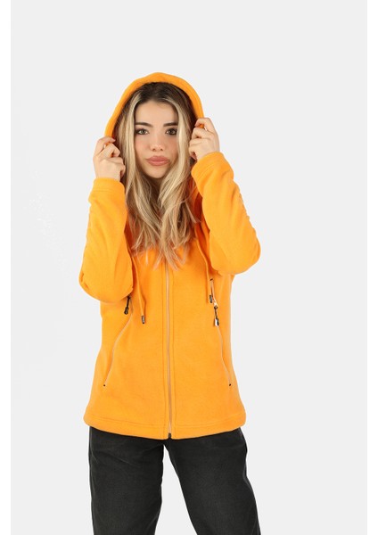Kadın Kapüşonlu Sarı Sweatshirt Sarı