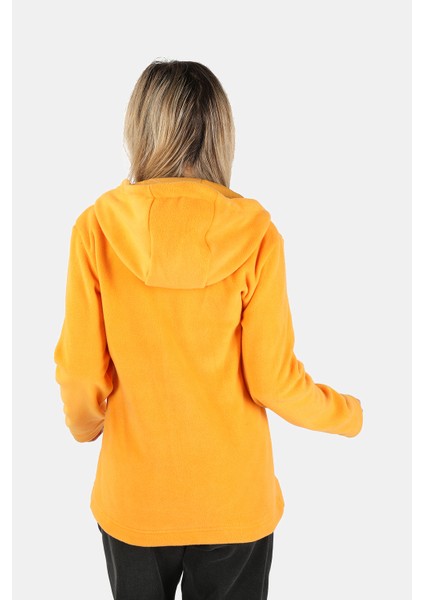 Kadın Kapüşonlu Sarı Sweatshirt Sarı
