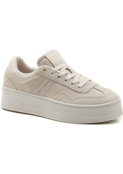 Tommy Jeans Kadın Bej Greenwich Süet Sneaker indirimleri