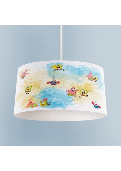 Süngerbob Desenli Spongebob Patrick Çocuk Odası Sarkıt Avize TLAV-313