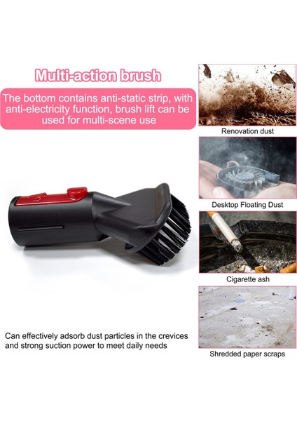 Kalıntısız Toz Fırçası, Elektrikli Süpürge Aksesuar Seti, Dyson V7/V8/V10/V11/V12/V15 Aksesuarları Için Toz Fırçası (Yurt Dışından) fırsatları