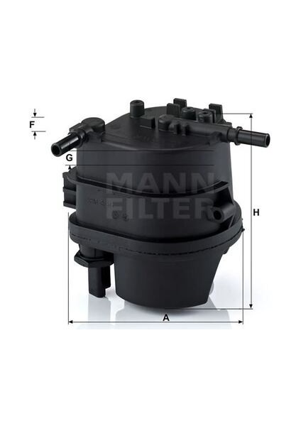 WK939 Mazot Filtre Kutusu Müşürlu P107 206 207 P307 C1 C2 C3 Nemo Bipper DV4TD 1.4hdı 8V Fiesta Fusion 1.4tdcı 00892