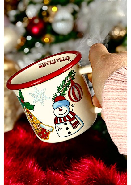 Emaye Kupa Bardak Camp Kamp Mug Fincan Kahve 380 ml