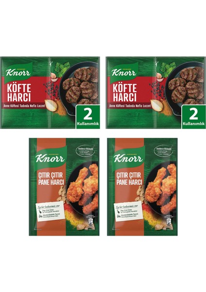 Köfte Harcı ve Çıtır Pane Harcı 4'lü Karma Paket
