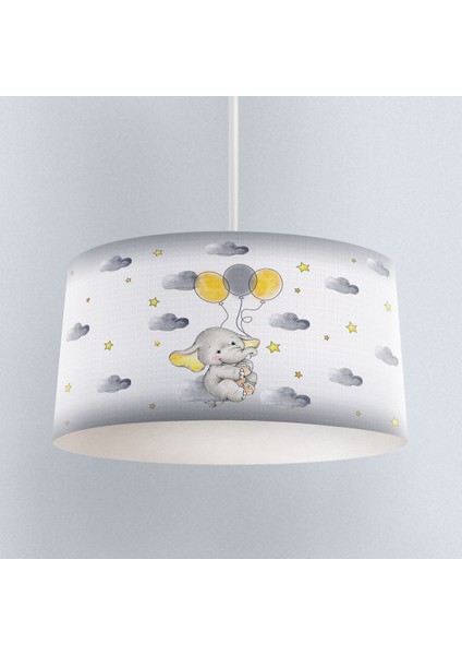 Balon ve Fil Desenli Çocuk Odası Sarkıt Avize TLAV-141