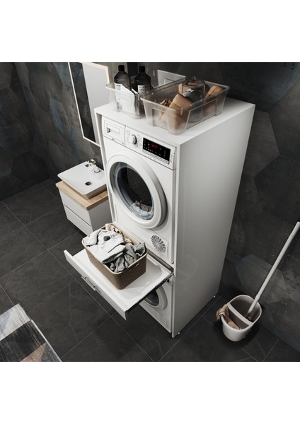 Voca Smartbo x Çamaşır ve Kurutma Makinesi Dolabı -Çekmeceli modelleri