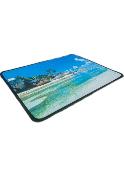 Mouse Pad Kaymaz Taban Pürüzsüz Üst Yüzey 25CMX32CM Küçük Boy Deniz Manzaralı Mouse Matı