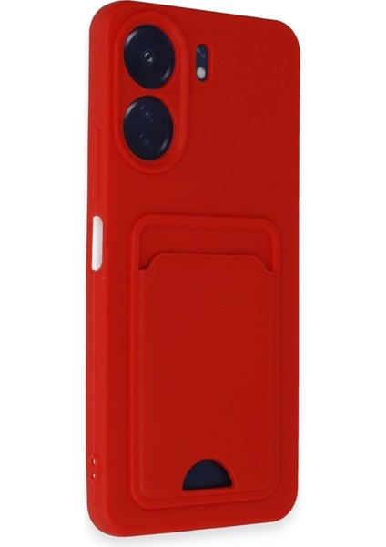 Xiaomi Redmi 13C Uyumlu Arka Kamera Korumalı Kart Koyulabilen Silikon Kartlıklı Kılıf Kapak fiyatları