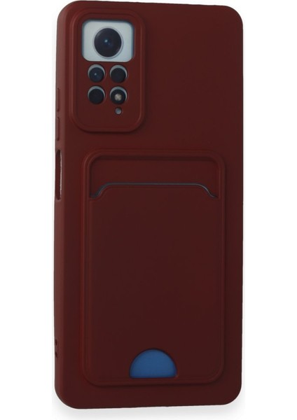 Xiaomi Redmi Note 12 Pro 4g Uyumlu Arka Kamera Korumalı Kart Koyulabilen Silikon Kartlıklı Kılıf Kapak