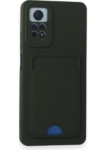 Xiaomi Redmi Note 12 Pro 4g Uyumlu Arka Kamera Korumalı Kart Koyulabilen Silikon Kartlıklı Kılıf Kapak