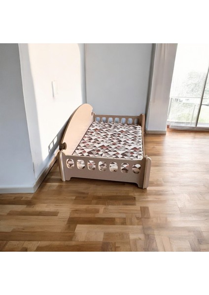 ED PET DİZAYN Pd Taht Kedi Köpek Yatağı Ergonomik 40*70 cm Latte Renk ,yıkanabilir Duck Kumaş Minderi ile Beraber fırsatları