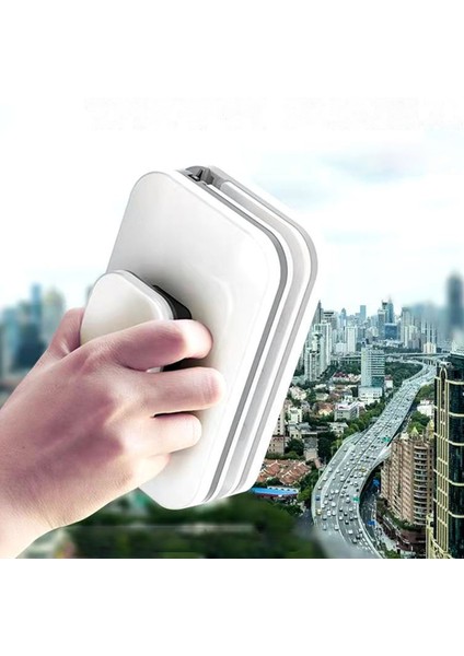 Beyaz Stil Manyetik Pencere Temizleyici Büyük Kulp Çift Taraflı Yüksek Güvenlik Plastik Pencere Temizleme Aracı 3 Cam Için (Yurt Dışından) modelleri