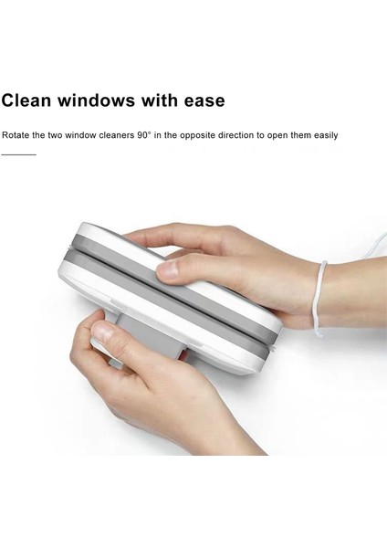 Beyaz Stil Manyetik Pencere Temizleyici Büyük Kulp Çift Taraflı Yüksek Güvenlik Plastik Pencere Temizleme Aracı 3 Cam Için (Yurt Dışından) indirimleri