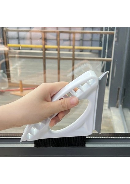 Beyaz Stil Yeni Ev Cam Temizleyici Beyaz Masaüstü Cam ve Pencere Camı Için Çok Fonksiyonlu Temizlik Fırçası 3ü1 Arada Çok Işlevli Cam Fırçası (Yurt Dışından)