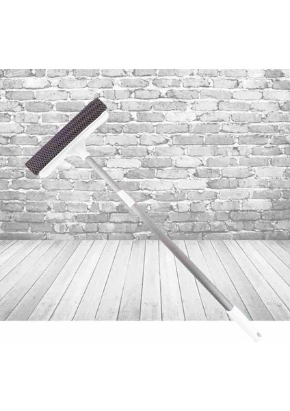 Beyaz Stil Teleskopik Cam Silecek Ayarlanabilir Pencere Temizleme Fırçası Çift Taraflı Pencere Sileceği Uzun Sap Ev Banyo Temizlik Aracı (Yurt Dışından)