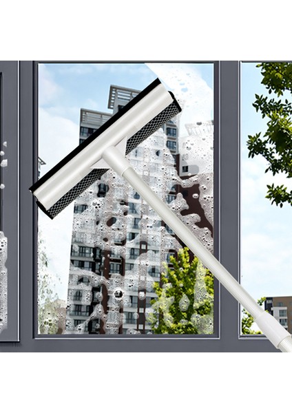 Beyaz Stil Teleskopik Cam Silecek Ayarlanabilir Pencere Temizleme Fırçası Çift Taraflı Pencere Sileceği Uzun Sap Ev Banyo Temizlik Aracı (Yurt Dışından) fiyatları