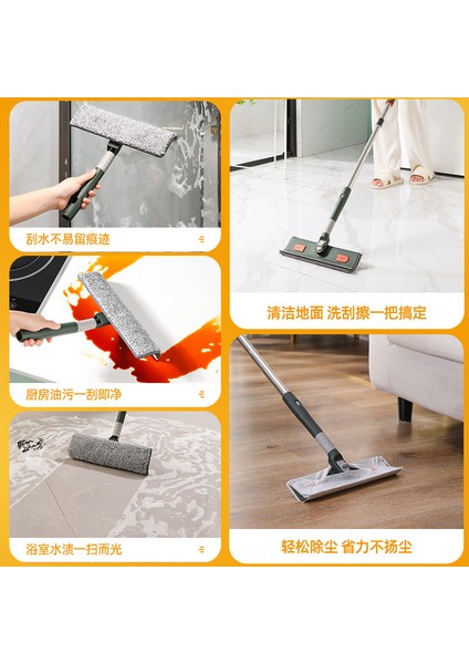 Üç Bölümlü Yeşil Stil Yeni Ürün Cam Temizleyici Ev Uzatılabilir Birleşme Çubuğu Pencere Temizleme Sileceği Cam Temizleyici (Yurt Dışından) fırsatları