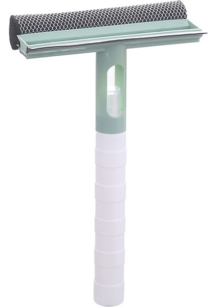 Yeşil Stil Pencere Temizleme Fırçası Banyo Aynası Cam Silme Aleti Püskürtmeli Çift Taraflı Pencere Sileceği Temizleyici Kazıyıcı (Yurt Dışından)