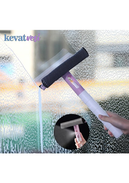 Yeşil Stil Pencere Temizleme Fırçası Banyo Aynası Cam Silme Aleti Püskürtmeli Çift Taraflı Pencere Sileceği Temizleyici Kazıyıcı (Yurt Dışından) modelleri