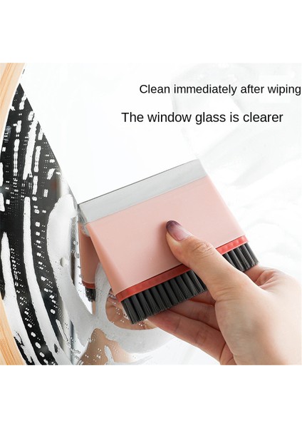 Pembe Tarzı Tuvalet Aynası Temizleyici Moda Çok Açılı Temizlik Çift Yüzlü Silme Ev Temizlik Araçları Boşluk Oluk Fırçası (Yurt Dışından) fırsatları