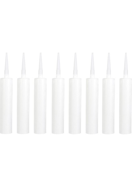 Beyaz 8 Tarzı Yapıştırıcı Nozulu Tasarruf Sökülmüş Silikon Tüpleri Yapıştırıcı Boş Tüp Plastik Silikon Tüp Silikon Nozulu Uygulayıcı (Yurt Dışından)