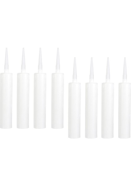 Beyaz 8 Tarzı Yapıştırıcı Nozulu Tasarruf Sökülmüş Silikon Tüpleri Yapıştırıcı Boş Tüp Plastik Silikon Tüp Silikon Nozulu Uygulayıcı (Yurt Dışından) modelleri