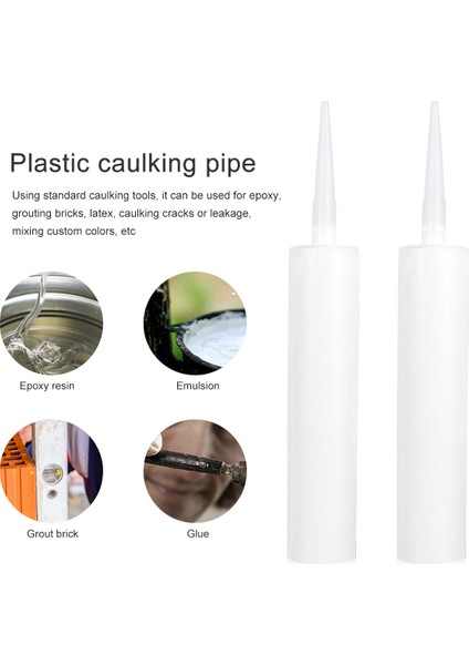 Beyaz Stil Cam Şişe Doğum Seti Mastik Dispenser Tüp Nozulu Beyaz Mastik Kapak Plastik Sızdırmazlık Sıkma Tüpü (Yurt Dışından) modelleri