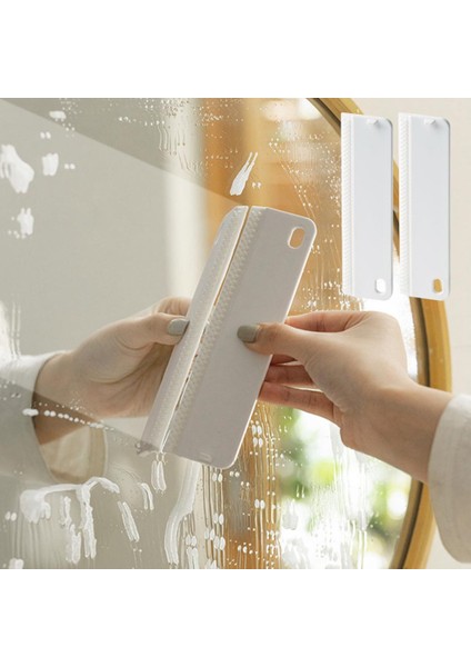 Beyaz Stil Mükemmel Cam Silici Taşınabilir Cam Kazıyıcı Askı Deliği Hijyenik Banyo Ayna Silici Su Çıkarma (Yurt Dışından) fiyatları