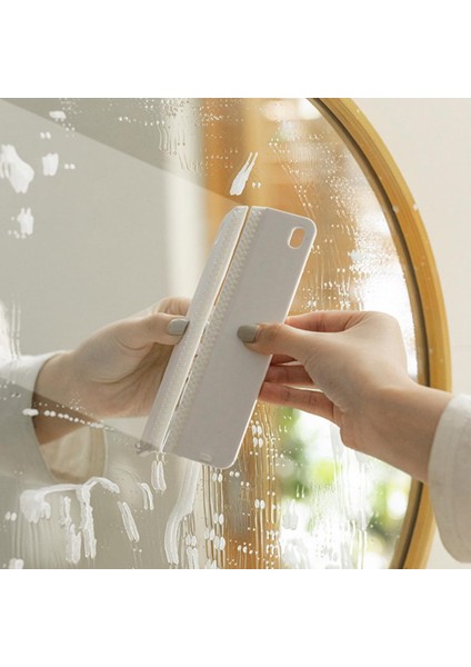 Beyaz Stil Mükemmel Cam Silici Taşınabilir Cam Kazıyıcı Askı Deliği Hijyenik Banyo Ayna Silici Su Çıkarma (Yurt Dışından) fırsatları